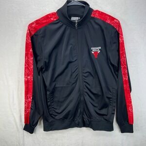 Chicago Bulls NBA Zip Up Jacket Mens Basketball Zipway Apparel Size Large READ